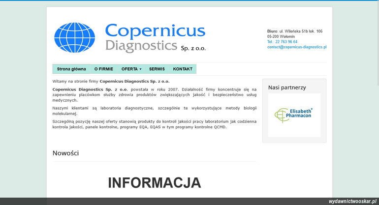 Copernicus Diagnostics Sp. z o.o. strona www