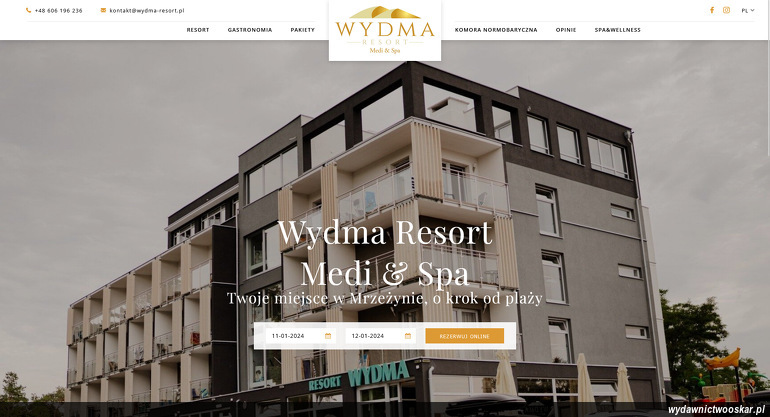Wydma Resort strona www