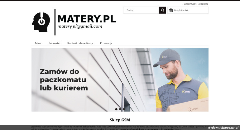 Matery Mateusz Krzyżok strona www