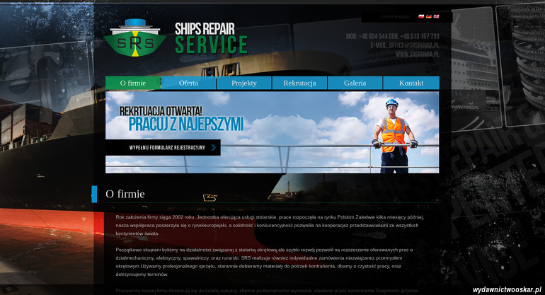 SHIPS REPAIR & CARPENTER SERVICES SP Z O O strona www