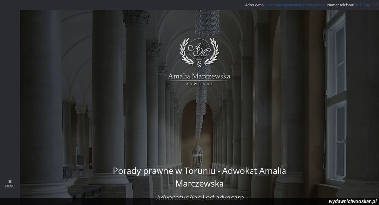 Kancelaria Adwokacka Amalia Marczewska strona www