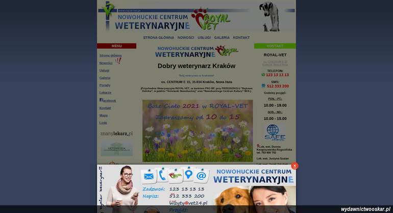 Klinika Weterynaryjna ROYAL-VET strona www