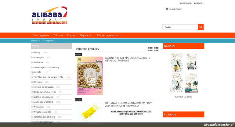 Alibaba Import strona www